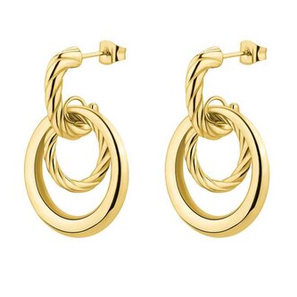 Stylové pozlacené visací náušnice Amy BAY29 Brosway