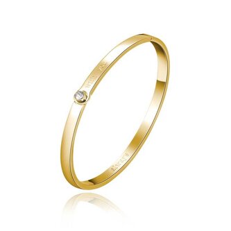 Půvabný pozlacený pevný náramek With You BWY12 Brosway