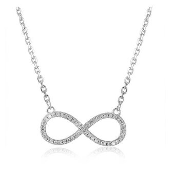 Stříbrný náhrdelník s nekonečnem AGS778/48 Beneto