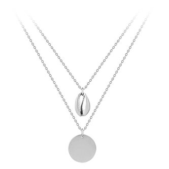 Dvojitý ocelový náhrdelník s přívěsky Troli