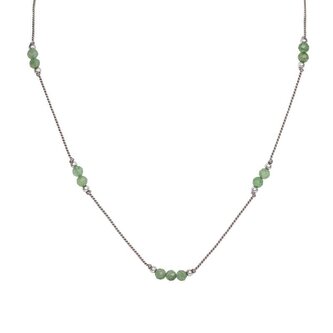 Šňůrkový náhrdelník s avanturínem HE29K3S-GY Agato