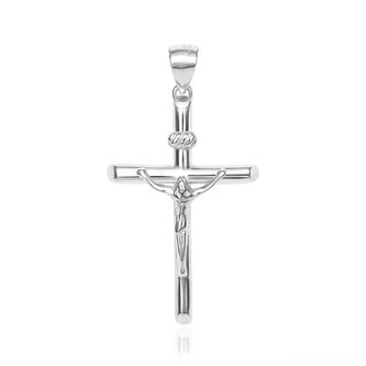 Stříbrný přívěsek Křížek s Ježíšem AGH747 Agato