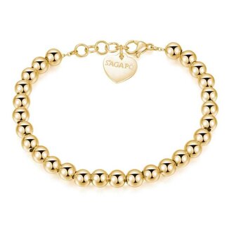 Pozlacený korálkový náramek Happy SHAC31 S Agapo