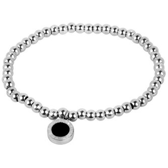 Ocelový kuličkový náramek s oboustranným přívěskem Troli