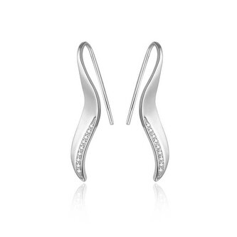 Stříbrné náušnice se zirkony AGUV1966 Beneto