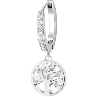 Ocelová single náušnice Strom života Chakra BHKE004 Brosway