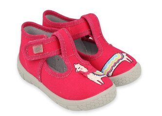 531P119 18 - dívčí bačkorky Befado růžová, lama 531P119_20