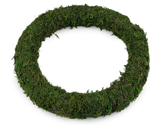 Mechový věnec Ø30 cm - 1 ks - zelená