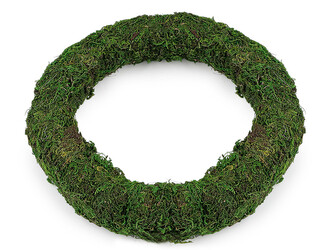 Mechový věnec Ø25 cm - 1 ks - zelená