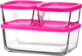 CUBE sada dóza sklo 405ml+1170ml