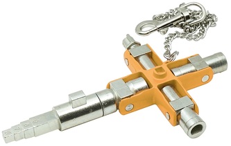 Klucz do szaf sterowniczych SubMaster Bau   18 w 1