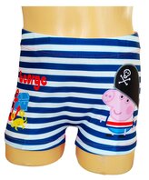 Plavky PEPPA PIG PIRÁT boxerky s proužky, červená, velikost: 92/98