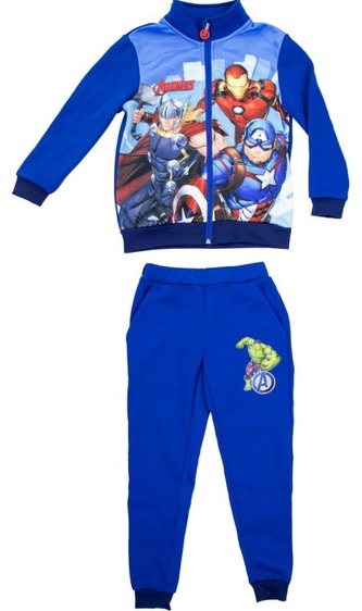 Chlapecká tepláková souprava AVENGERS modrá světlá, velikost: 140