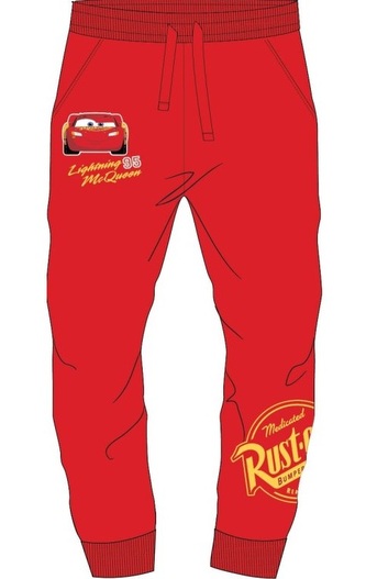 Chlapecké tepláky CARS červené, velikost: 128