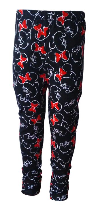 Dívčí legíny MINNIE celopotisk černé, velikost: 134