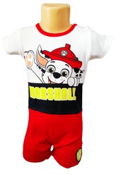 Chlapecký letní overal TLAPKOVÁ PATROLA MARSHALL červený, velikost: 62