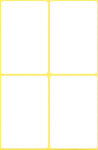 Avery Zweckform 3087 Etikety na ruční popis 54x35 mm, bílé