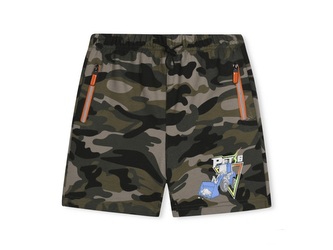 Chlapecké šortky NAKLADAČ kapsy oranž maskáč, zelená, velikost: 104