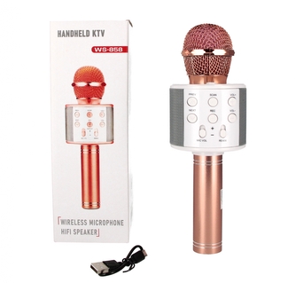 Mikrofon karaoke różowy WS-858 224622 BEM