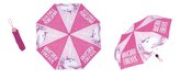 Dívčí deštník skládací UNICORN - JEDNOROŽEC manuální růžový