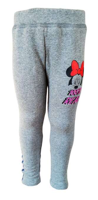 Dívčí legíny MINNIE vyteplené s chlupem šedé, velikost: 116/122