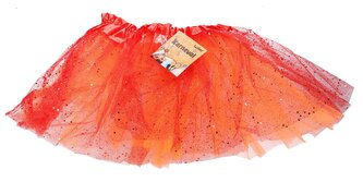 Karnevalová SUKNĚ tylová, oranžová, velikost: uni