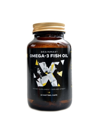 BrainMax - Omega 3 fish oil 60 softgel kapslí