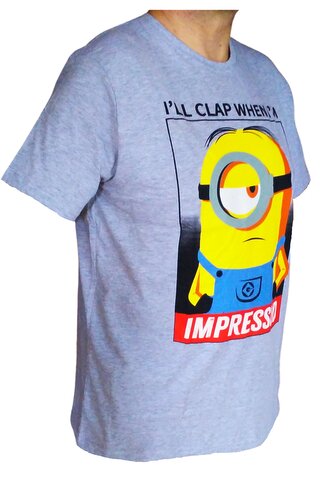 Pánské tričko MIMONI krátký rukáv šedé, velikost: s