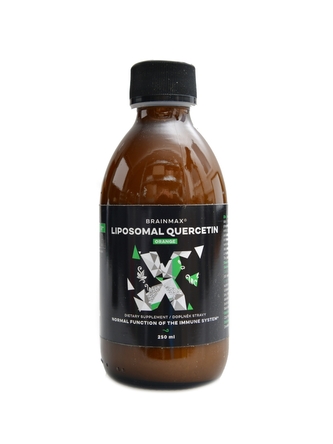BrainMax - Liquid Liposomal quercetin 250 ml pomeranč