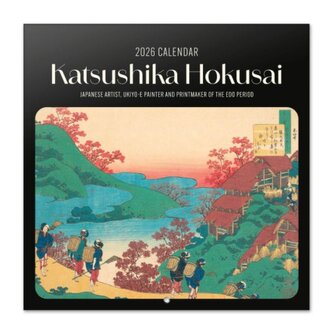 Oficiální nástěnný art kalendář 2026: Katsushika Hokusai (30 x 30|60 cm)