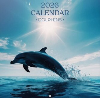 Oficiální nástěnný kalendář 2026: Delfíni (30 x 30|60 cm)