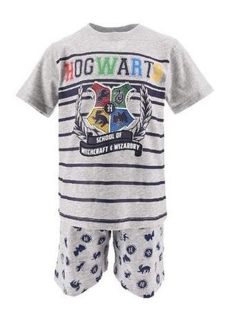 Chlapecké pyžamo HARRY POTTER krátké šedé, velikost: 140