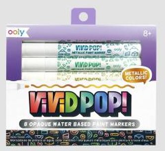 Markery Akrylowe Vivid Pop!! Metaliczne 8szt