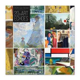 Nástěnný kalendář 2026: 20th Art Echoes (30 x 30|60 cm)
