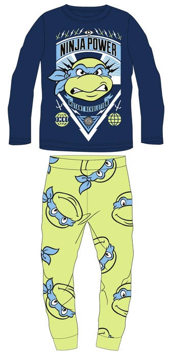 Chlapecké pyžamo ŽELVY NINJA Ninja power modrožluté, velikost: 110