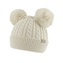 Pletená zimní čepice Bambulka - béžová, vel. 48-54 cm; 80-92 (12-24m); béžová