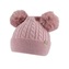 Pletená zimní čepice Bambulka - pudrově růžová, vel. 48-54 cm; 80-92 (12-24m); starorůžová