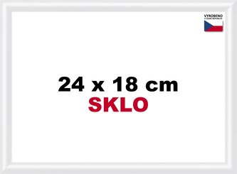 BFHM Plastový rám 24x18cm - bílý