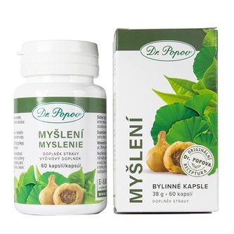 Bylinné kapsle Myšlení, 60 kapslí Dr. Popov