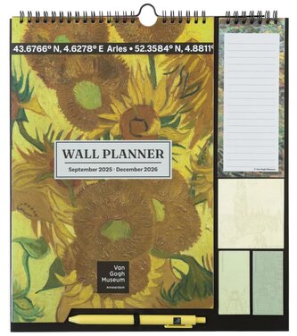 Oficiální nástěnný plánovací kalendář 2025/2026: Van Gogh (30 x 34 cm)