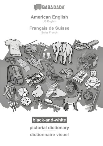 American English - Français de Suisse, pictorial dictionary, BW