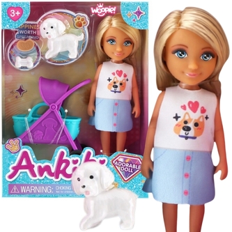 WOOPIE 57659 Royal Laleczka z wózkiem i pieskiem