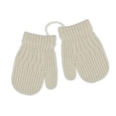 Zimní kojenecké rukavičky - se šňůrkou - béžové; 13-14cm rukavičky; béžová