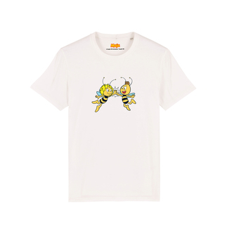 Tričko dětské Včelka Mája a Vilík Bílé S