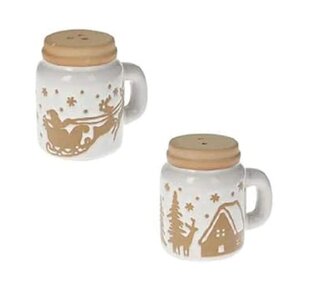 Solnička a pepřenka s vánočním motivem Santa Calus a Chaloupka GingerBread BRANDANI