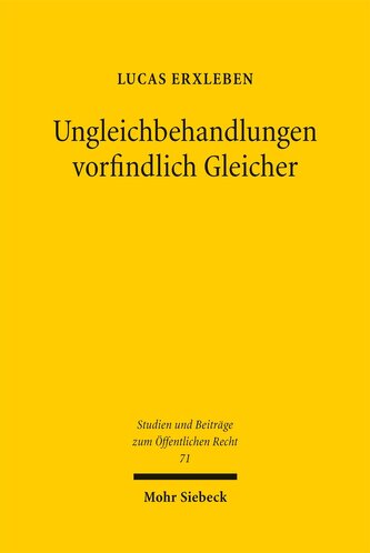 Ungleichbehandlungen vorfindlich Gleicher