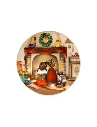 Tác na cukroví Děti u krbu 30cm Cuccioli Brandani