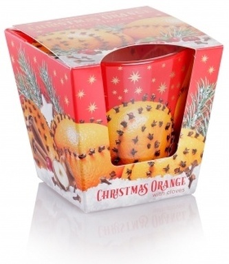 Vonná svíčka v konickém skle 115g - Christmas Orange With Cloves
