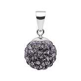 NBS002-BD Stříbrný přívěšek s krystaly Crystals from Swarovski® Black Diamond