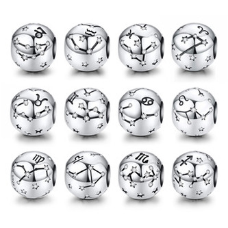 B0638-05 Stříbrný přívěsek korálek znamení zvěrokruhu - býk